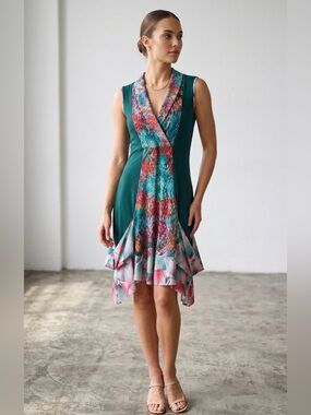Tango Mango Floral-Trim Dress